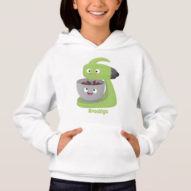 Cute cake mixer kitchen appliance cartoon  (Front)