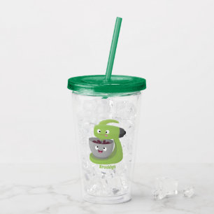 Cute cake mixer kitchen appliance cartoon acrylic tumbler