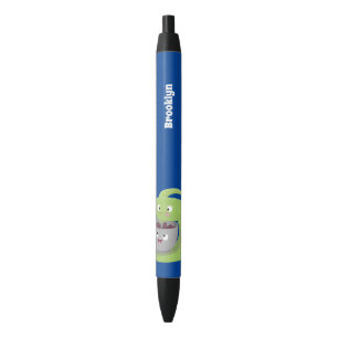 Cute cake mixer kitchen appliance cartoon  black ink pen