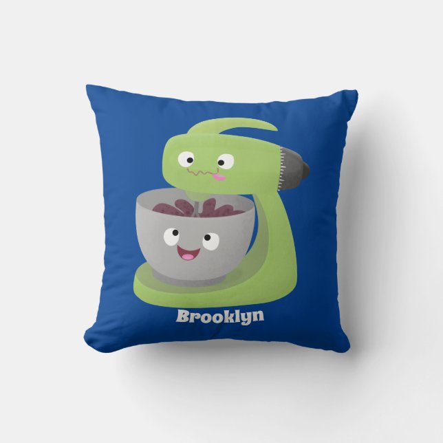 Cute cake mixer kitchen appliance cartoon cushion (Front)