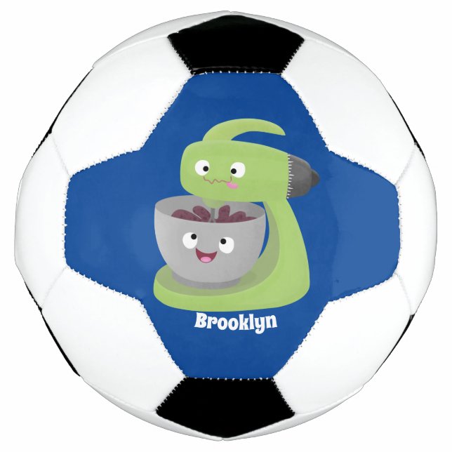 Cute cake mixer kitchen appliance cartoon football (Front)