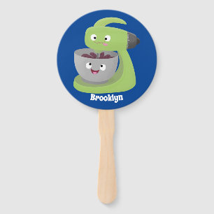 Cute cake mixer kitchen appliance cartoon hand fan