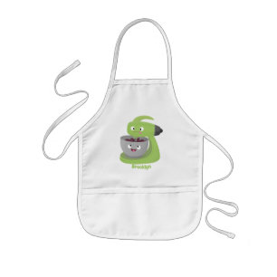 Cute cake mixer kitchen appliance cartoon kids apron