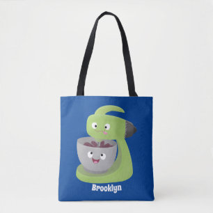 Cute cake mixer kitchen appliance cartoon  tote bag