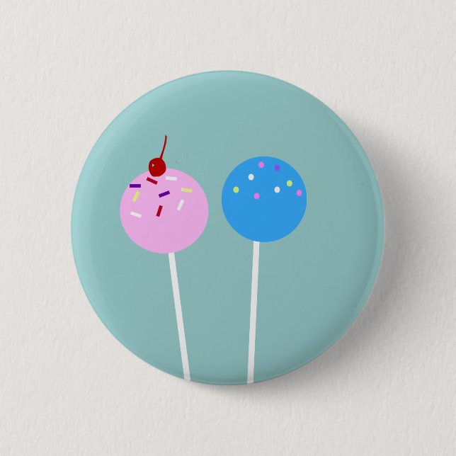 CUTE Cake Pops Button (Front)