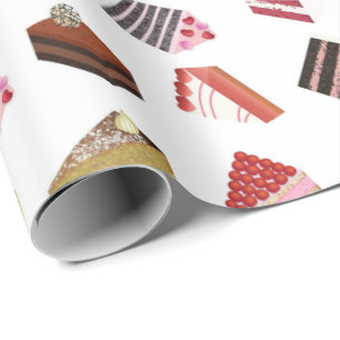 Cute Cake Variety Pattern Wrapping Paper