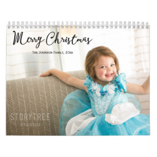 Cute Calendar With Christmas Greetings