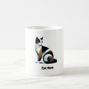 Cute Calico Cat Mum Ceramic Coffee Mug