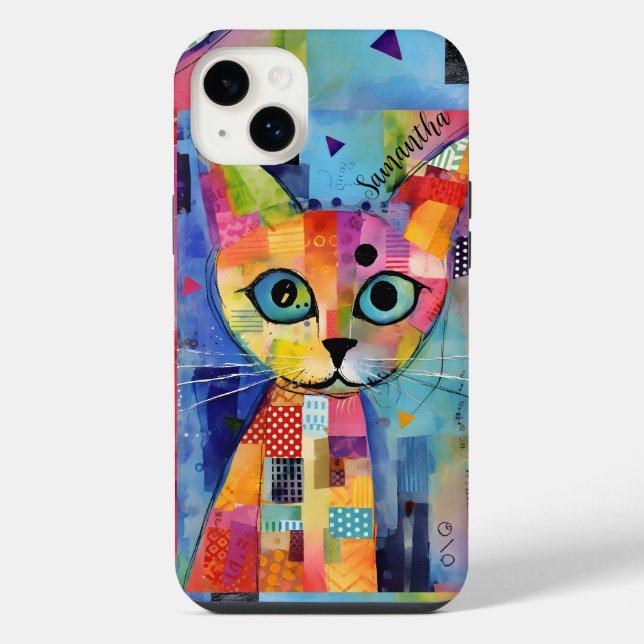 Cute Calico Cat Personalised Case-Mate iPhone Case (Back)