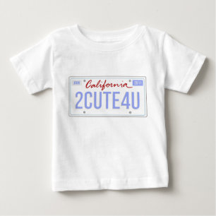cute California license shirt for boy born 01/11