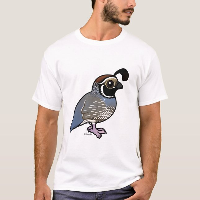 Cute California Quail T-Shirt (Front)