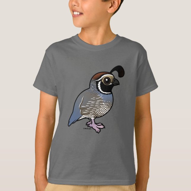 Cute California Quail T-Shirt (Front)