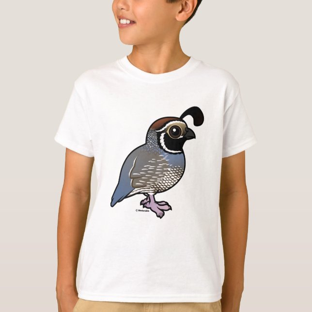 Cute California Quail T-Shirt (Front)