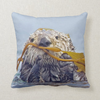 Cute California Sea Otter 2-sided Pillow
