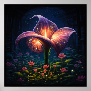Cute Calla Llily Flower Art-- Florist Lily Poster