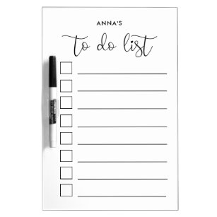 Cute calligraphy To Do list Dry Erase Board