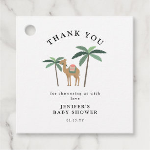 Cute Camel Baby Shower Thank You Favour Tag