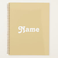 Cute camel beige custom name year monogram