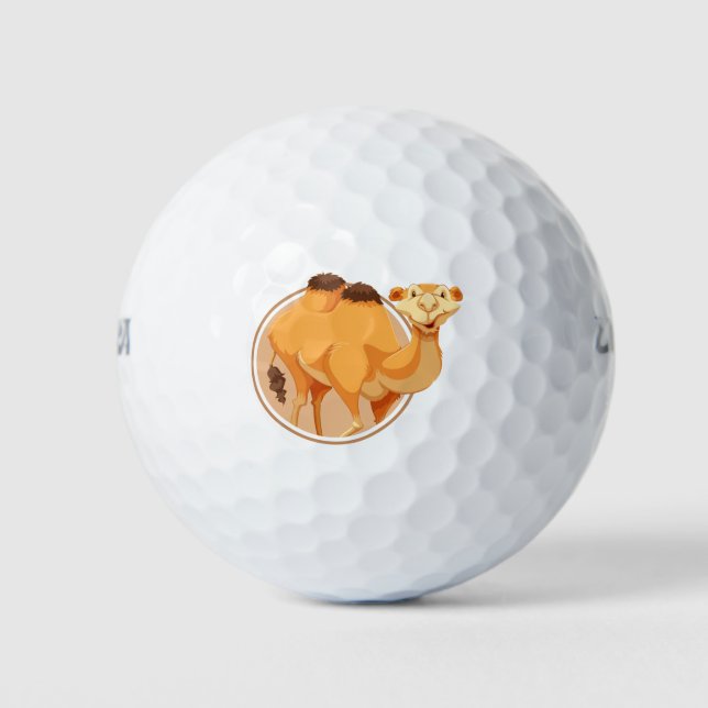 Cute camel in circle golf balls (Front)