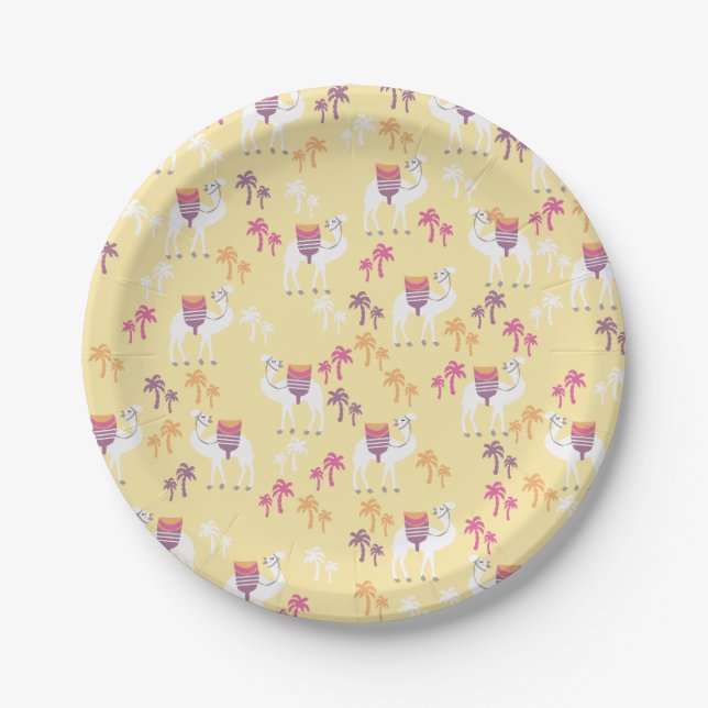Cute Camel Paper Plates (Front)