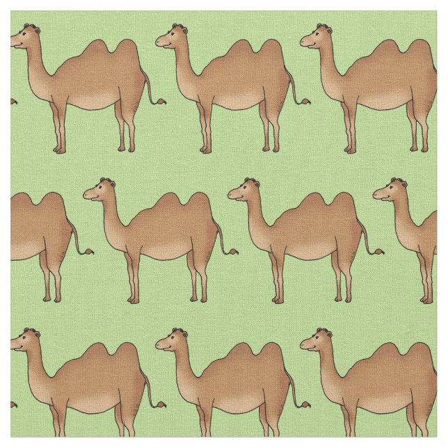 cute camel pattern fabric (Close Up)