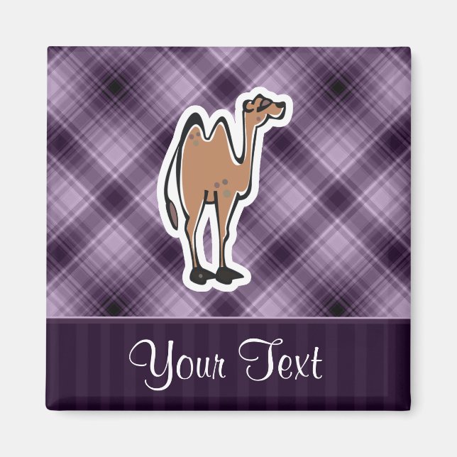 Cute Camel; Purple Magnet (Front)