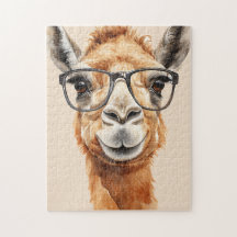 Cute camel with glasses