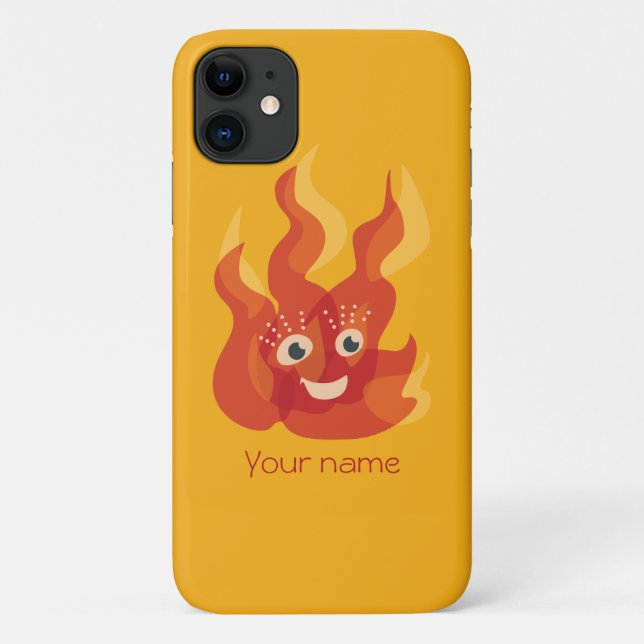 Cute camp fire flame cartoon Case-Mate iPhone case (Back)