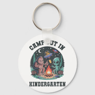Cute Camp Out In Kindergarten Tiny Bigfoot Campgro Key Ring