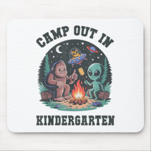 Cute Camp Out In Kindergarten Tiny Bigfoot Campgro Mouse Mat
