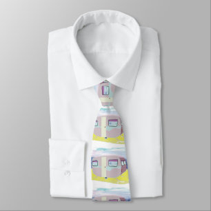 Cute Camper on Beach Tie