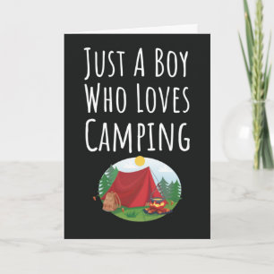 Cute Camping Cards For Baby Boys Kids Camper Lover