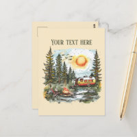 Cute camping lovers add message 