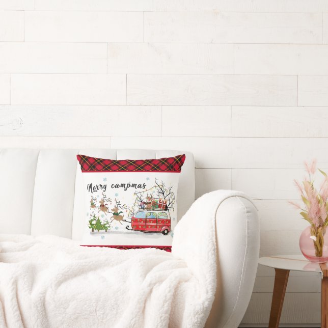 cute Camping lovers Christmas  Cushion (Couch)