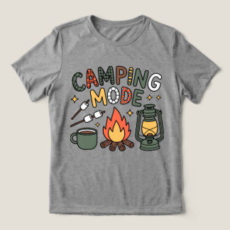 Cute Camping Mode T-Shirt Tri-Blend Shirt