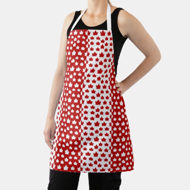Cute Canada Apron Canada Maple Leaf Souvenir Apron (Insitu)