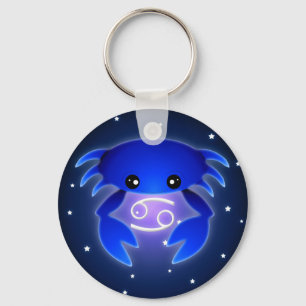 Cute Cancer Zodiac Key Ring