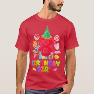 Cute Candy 2014 8th Birthday Party For Daughter Gi T-Shirt