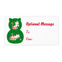Cute Candy Cane Cat