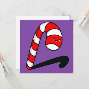 Cute Candy Cane Christmas  Card