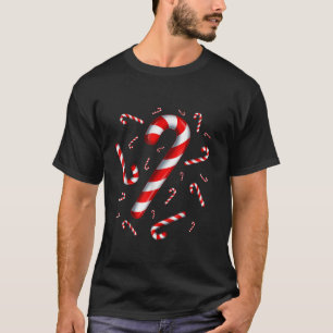 Cute Candy Cane Crew Funny Christmas Family Friend T-Shirt