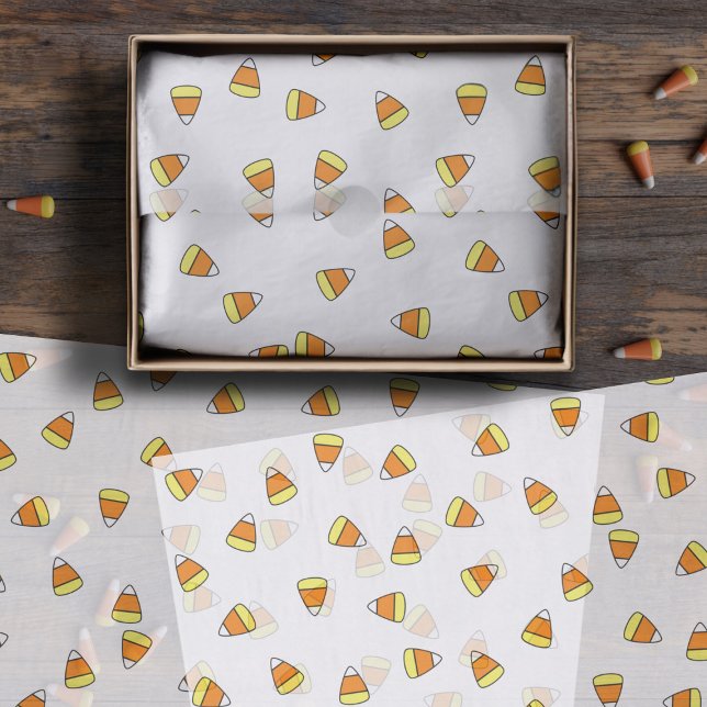 Cute Candy Corn Candies Pattern Tissue Paper (Cute Candy Corn Candies Pattern Tissue Paper just for you)