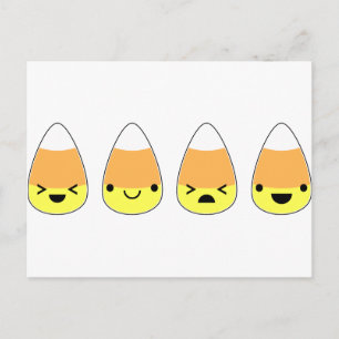 Cute Candy Corn for Halloween! Postcard