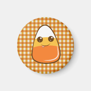 Cute candy corn Halloween Magnet