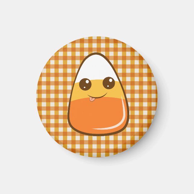 Cute candy corn Halloween Magnet (Front)