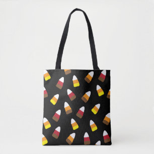 Cute Candy Corn Pattern Halloween Candy Tote Bag