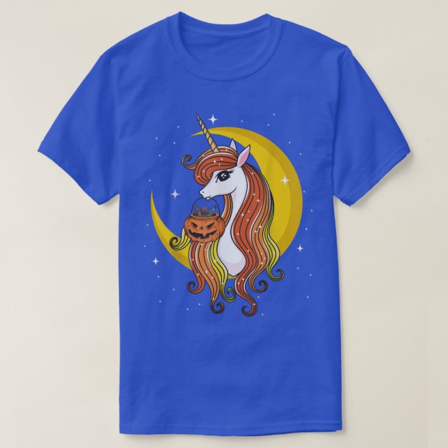 Cute Candy Corn Unicorn Halloween Top 90 (Design Front)