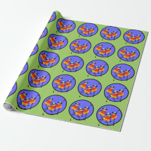 CUTE CANDY CORN WRAPPING PAPER