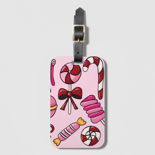 Cute  Candy   Luggage Tag (Front Vertical)