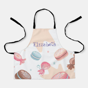 Cute Candy Macarons Personalised Apron
